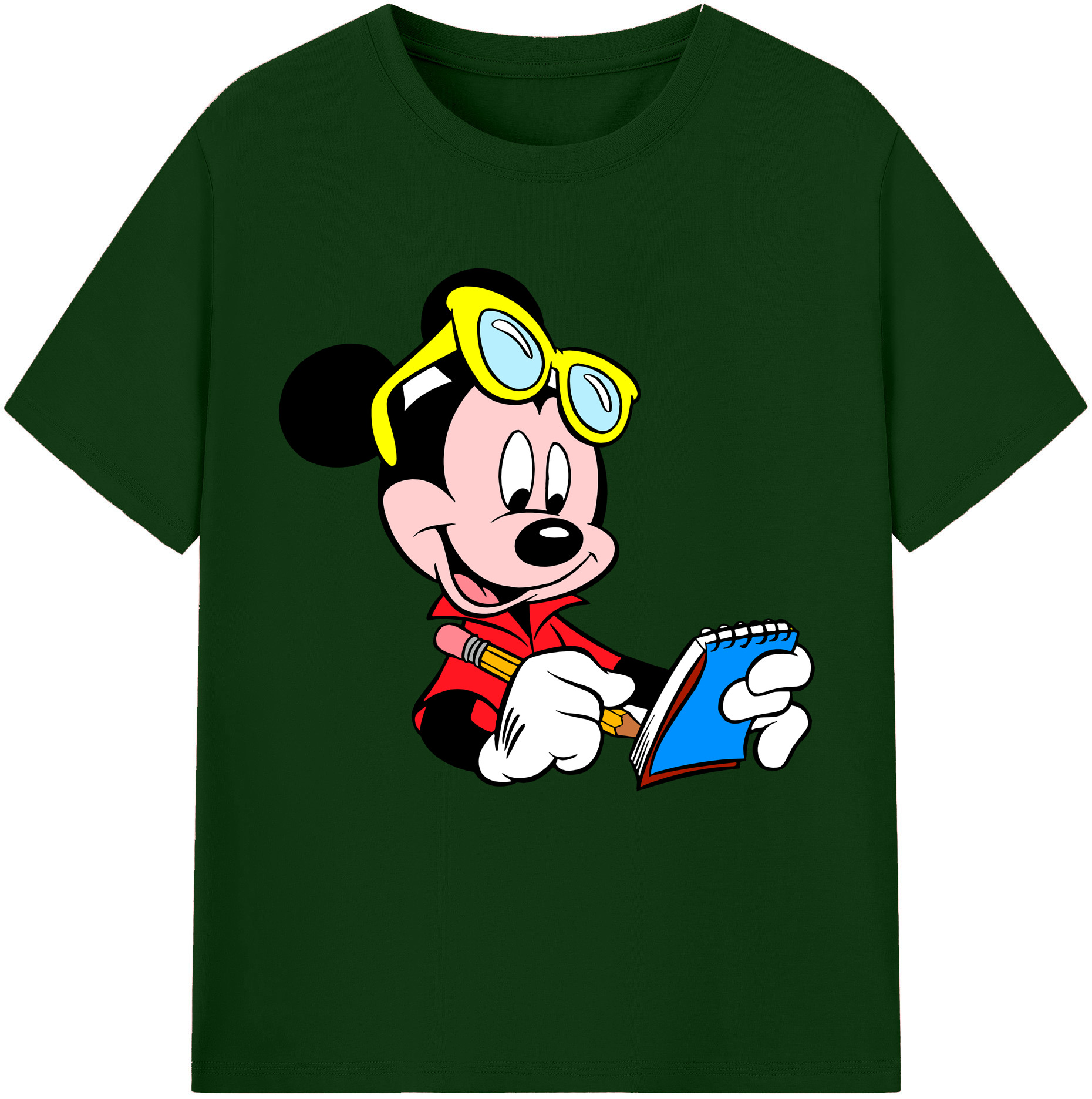（画像用） ミッキーマウス Mickey Mouse 綿100％半袖Tシャツ（フロントプリント）